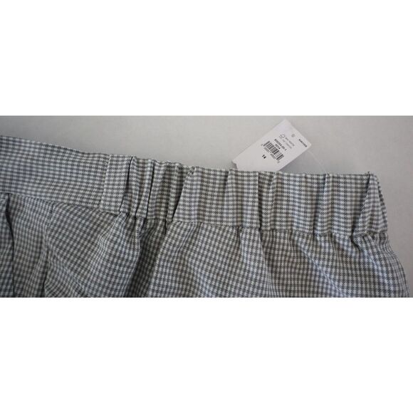 Banana Republic Women's Sz 14 Light Gray/White Hayden Pull-On Soft Ankle Pants - Picture 8 of 9